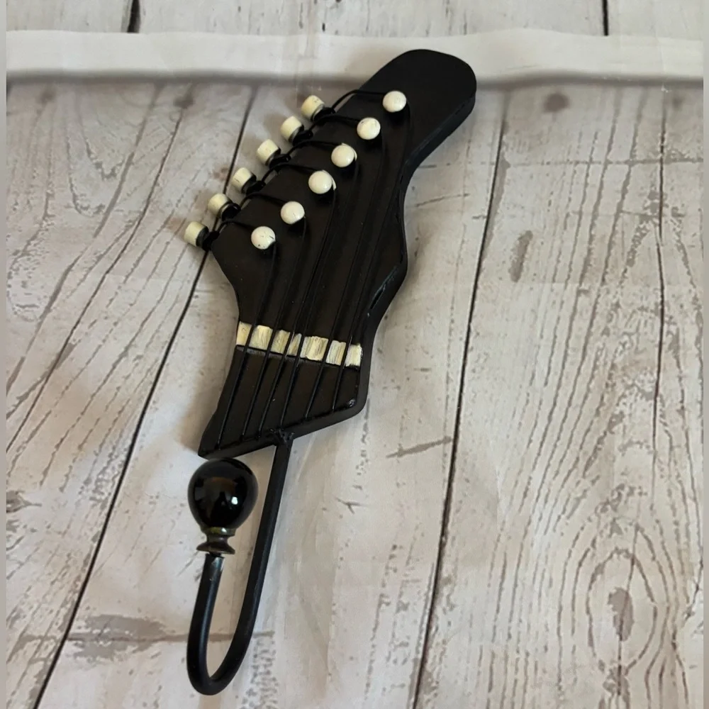 Electric Guitar Head style Hat-Rack Wall Hook Music Decor